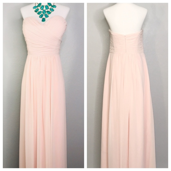 Bill Levkoff Dresses & Skirts - Bill Levkoff Pink Strapless Dress Gown